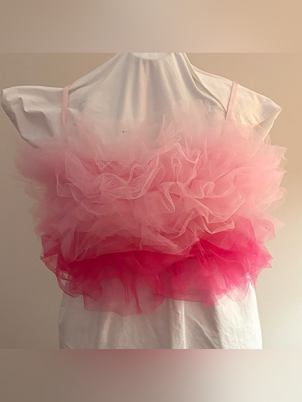 Sugar Thrillz  Ombré Tulle Ruffle Top Tank